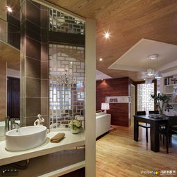客廳衛(wèi)生間隔斷效果圖片裝修效果圖 第1張 家居圖庫 九正家居網(wǎng)